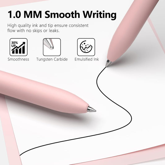 Ballpoint Pens 1mm Black Ink Smooth Writing Fidget Pen for Adults