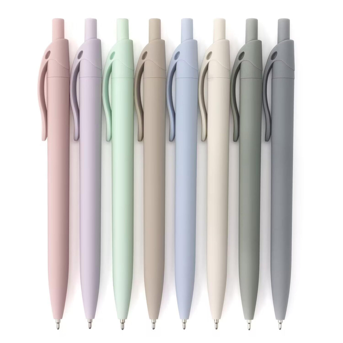 Bribobo 8-Pack Retractable Ballpoint Pens, Smooth Writing, Black Ink