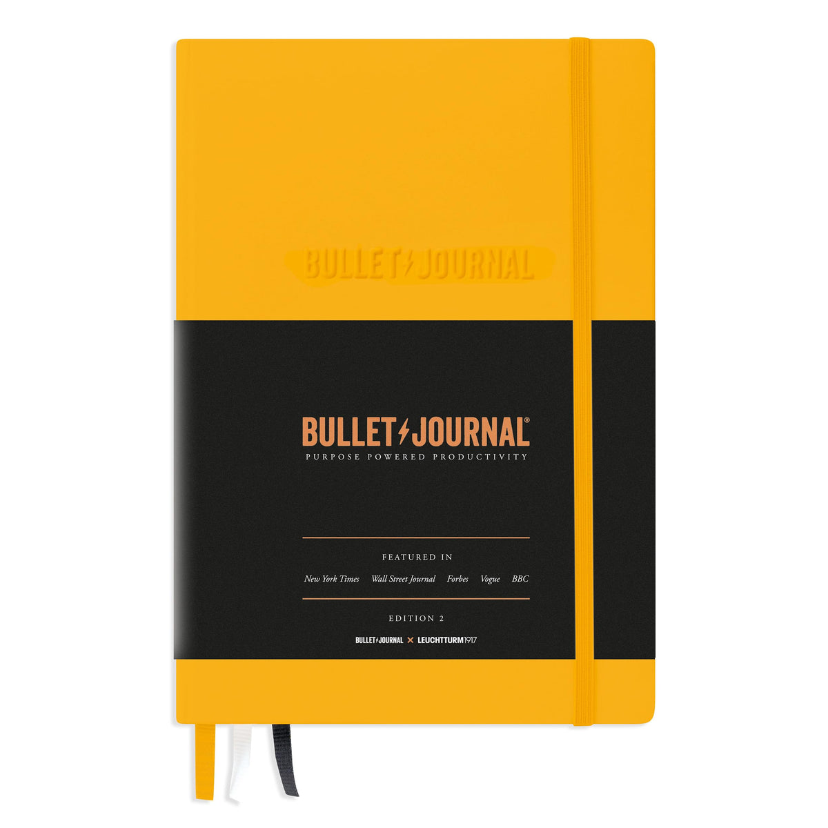LEUCHTTURM1917 The Official Bullet Journal Edition 2 - Notebook Built for BuJo, Medium A5 204 Pages of 120gsm Paper, with Bujo Pocket Guide (Purple26)