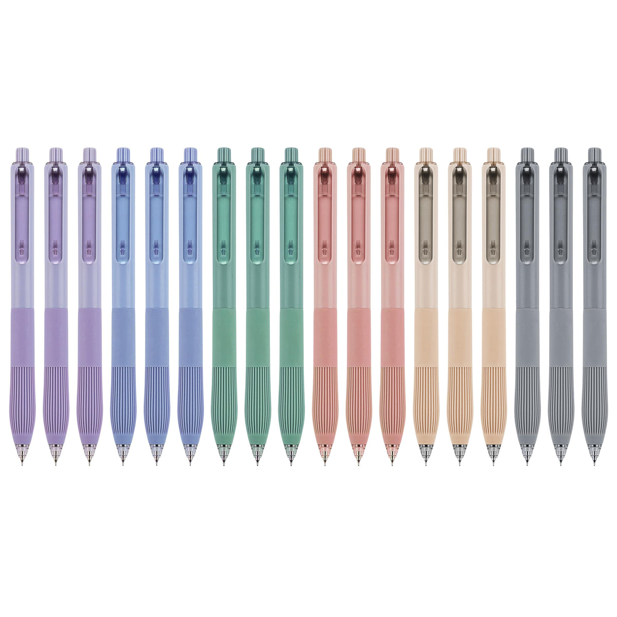 Linbsunne Gel Pens, 0.5mm Black Ink Pens Quick Dry, 12-count