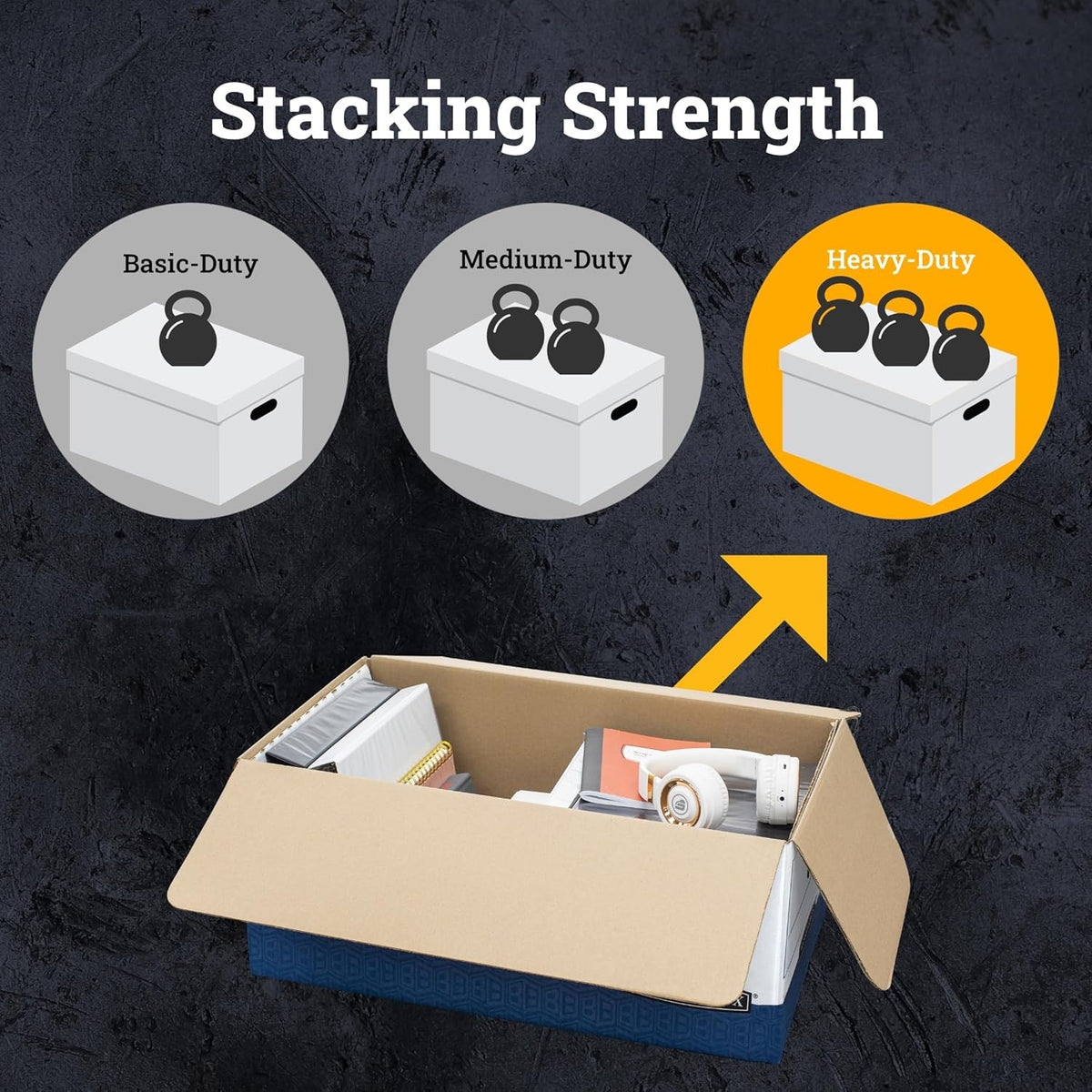 Bankers Box 12-Pack String & Button Heavy-Duty File Box, Legal, FastFold