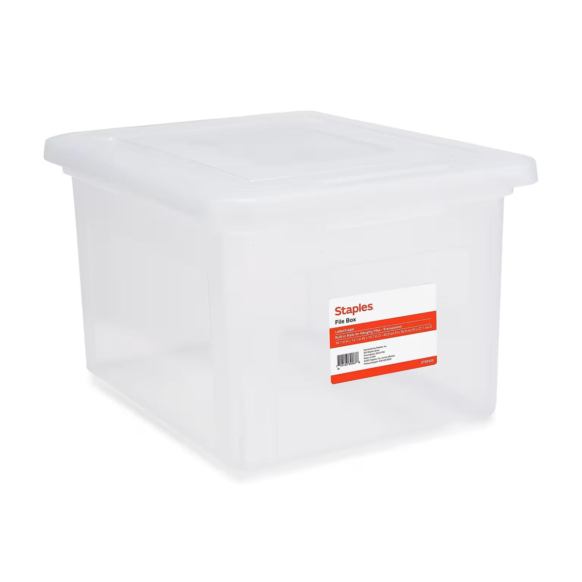 Staples File Folder Tote, Portable Filing Box for Letter Size Hanging Files