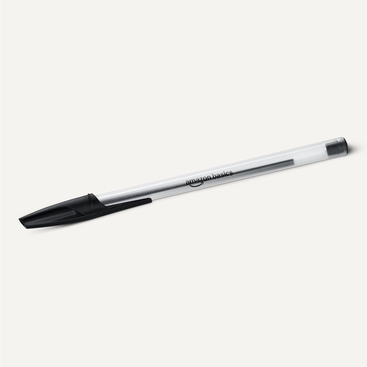 Amazon Basics Ballpoint Pens, Medium Point 1.0mm, Black Ink, 12-Pack