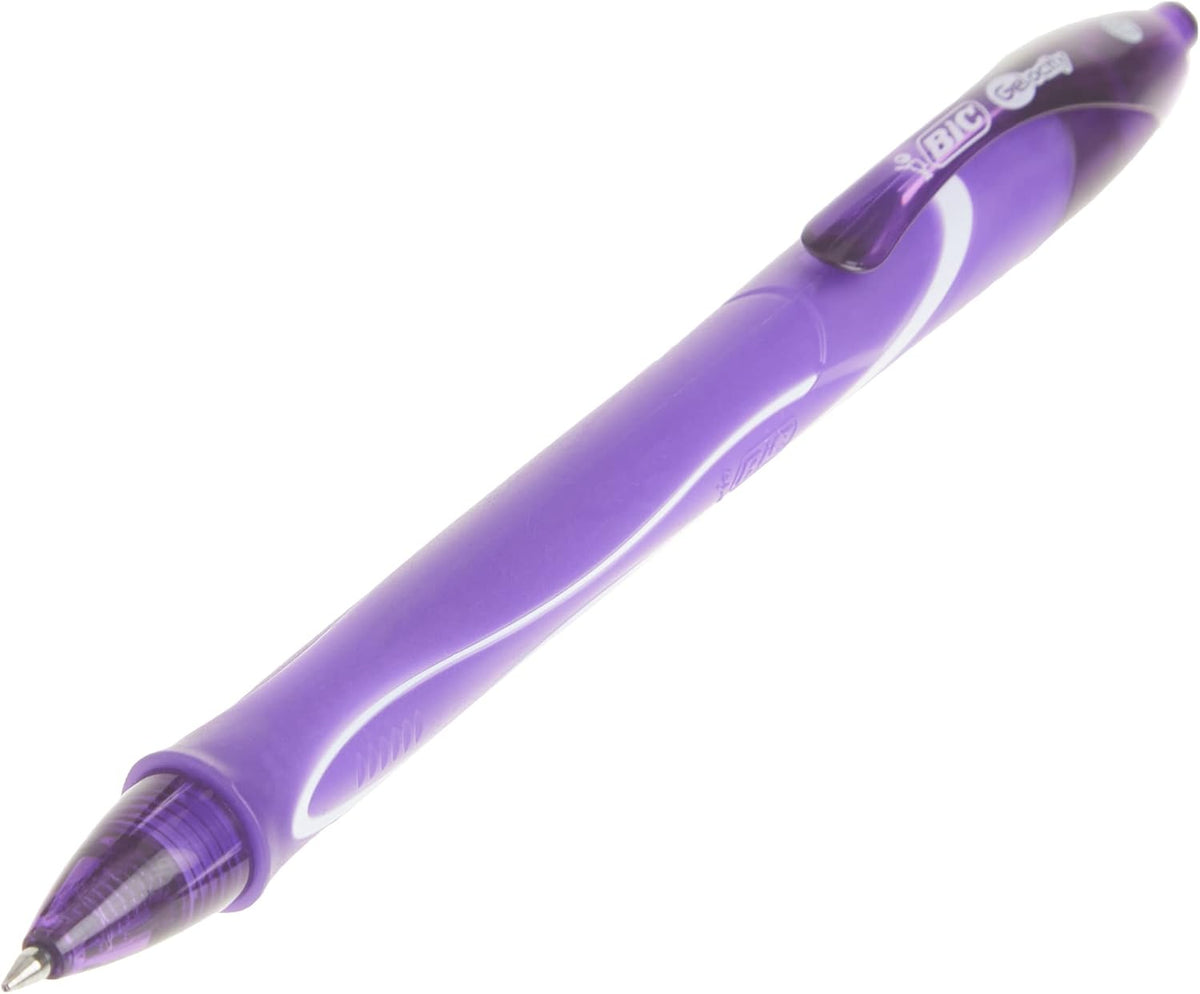 BIC Gelocity Quick Dry Gel Pens, Medium Point, 0.7 mm, 8-Count Pack
