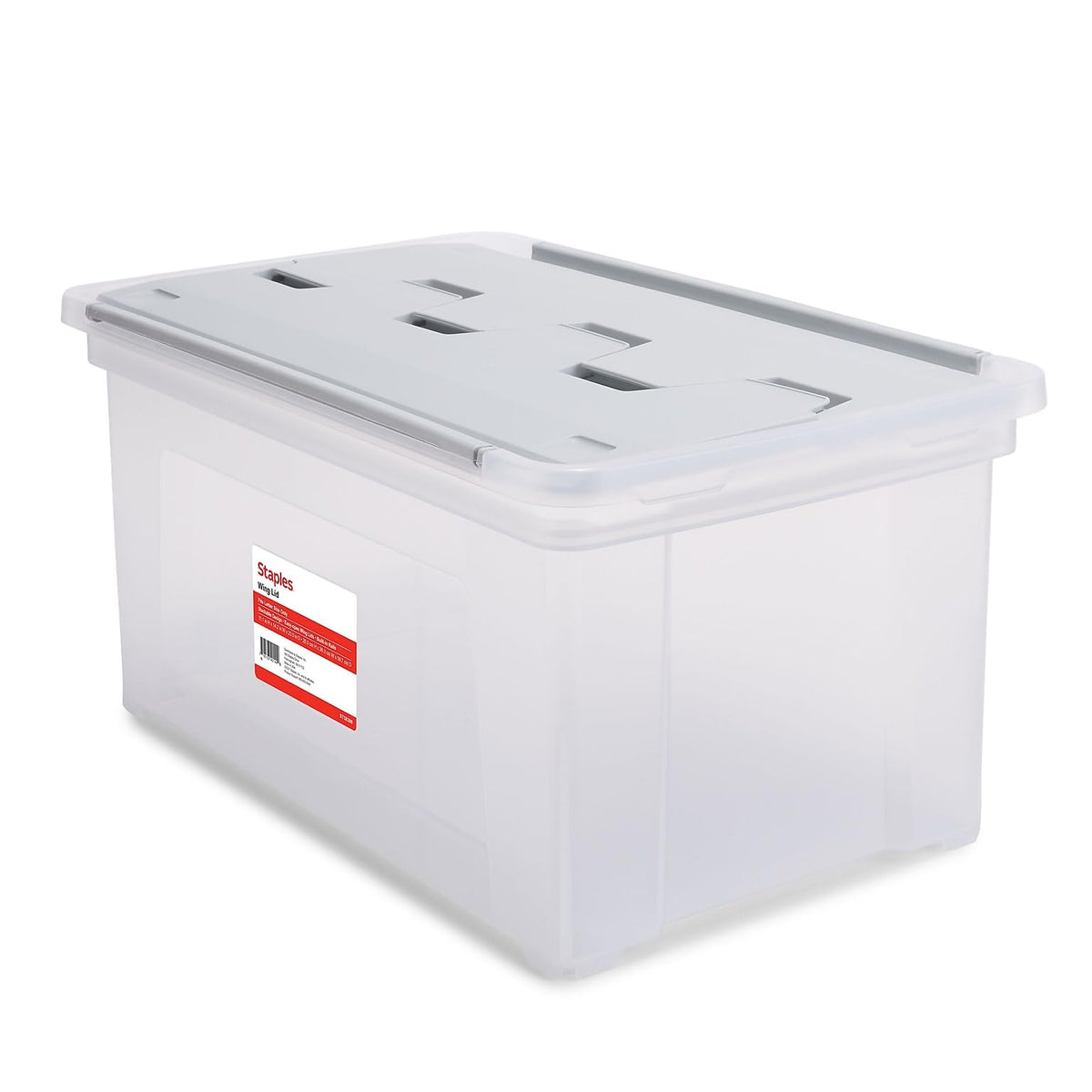 Staples File Folder Tote, Portable Filing Box for Letter Size Hanging Files
