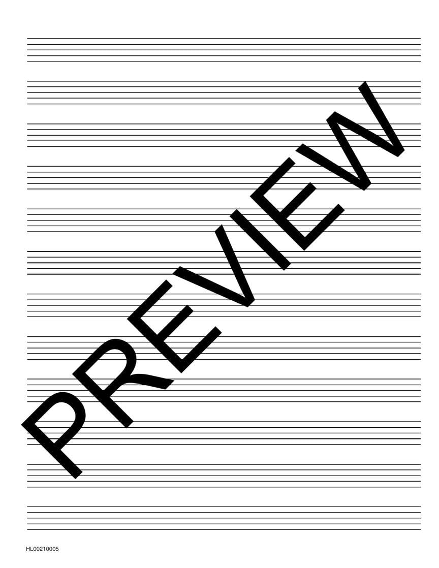 Manuscript Paper - Hal Leonard Standard Wirebound | 96-Page Music Writing Notebook with 12 Staves per Page | Spiral-Bound Staff Paper for Composers, Students, and Teachers | Includes Notation Guide