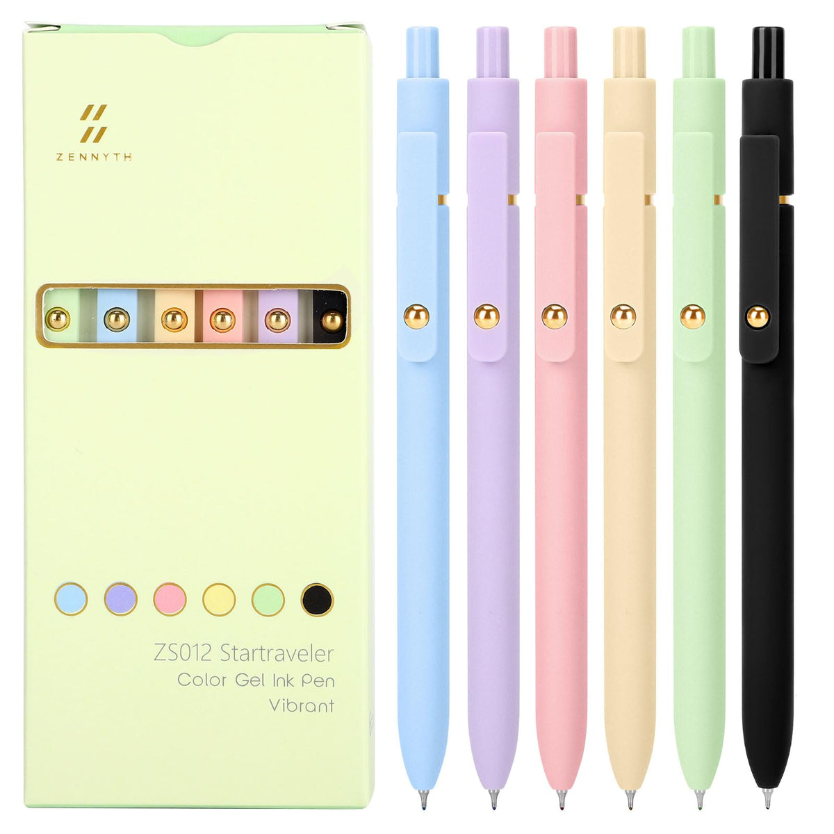 Ddaowanx Colored Gel Pens,0.5mm Fine Point Smooth Writing Color Ink Pens