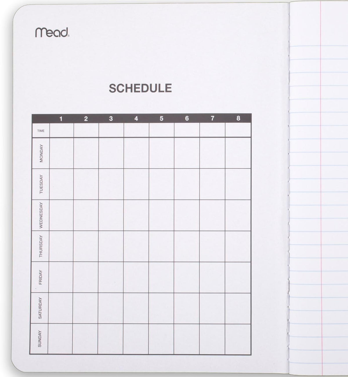 Mead Composition Notebook, College Ruled 7.5" x 9.75" Paper, 100 Sheets, Assorted Colors, 6 Pack (850106-ECM)