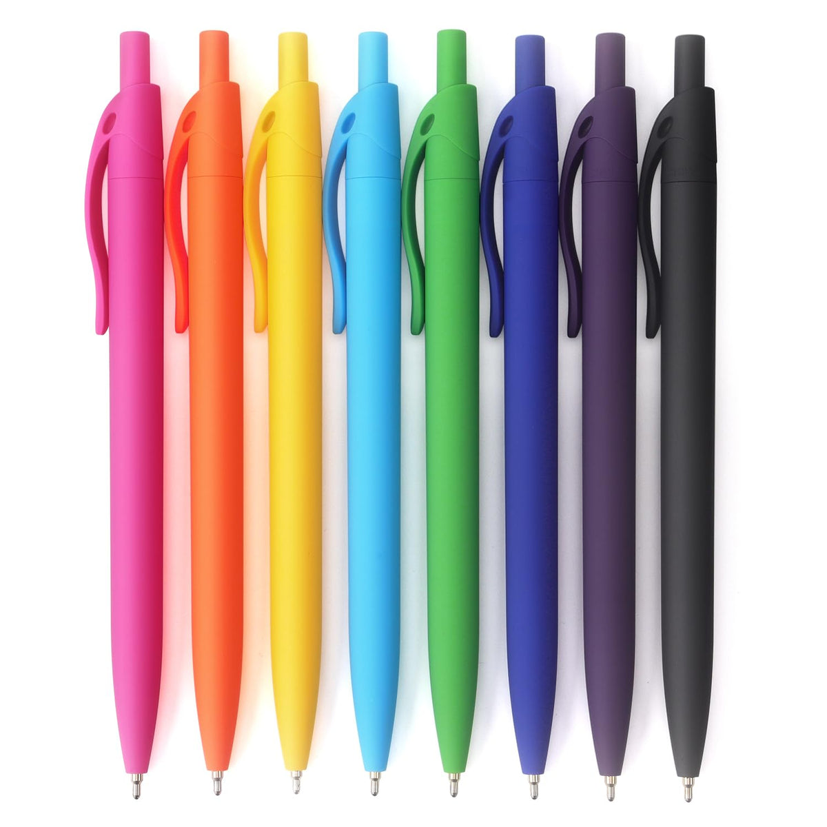 Bribobo 8-Pack Retractable Ballpoint Pens, Smooth Writing, Black Ink