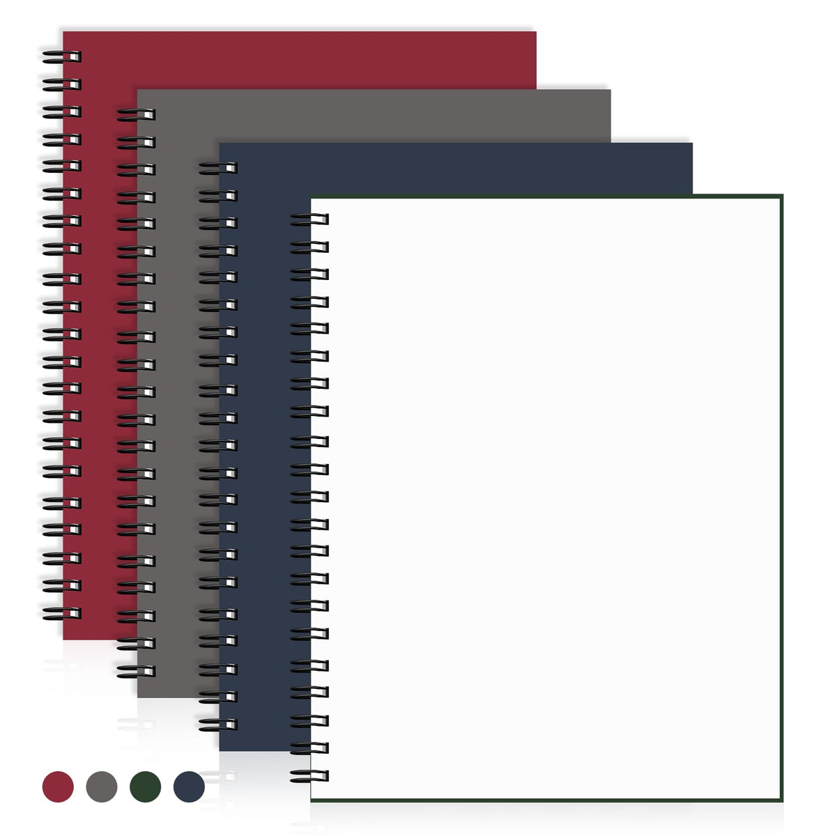 Spiral Notebook 8.5"x11" Hardcover College Ruled Journal 100GSM