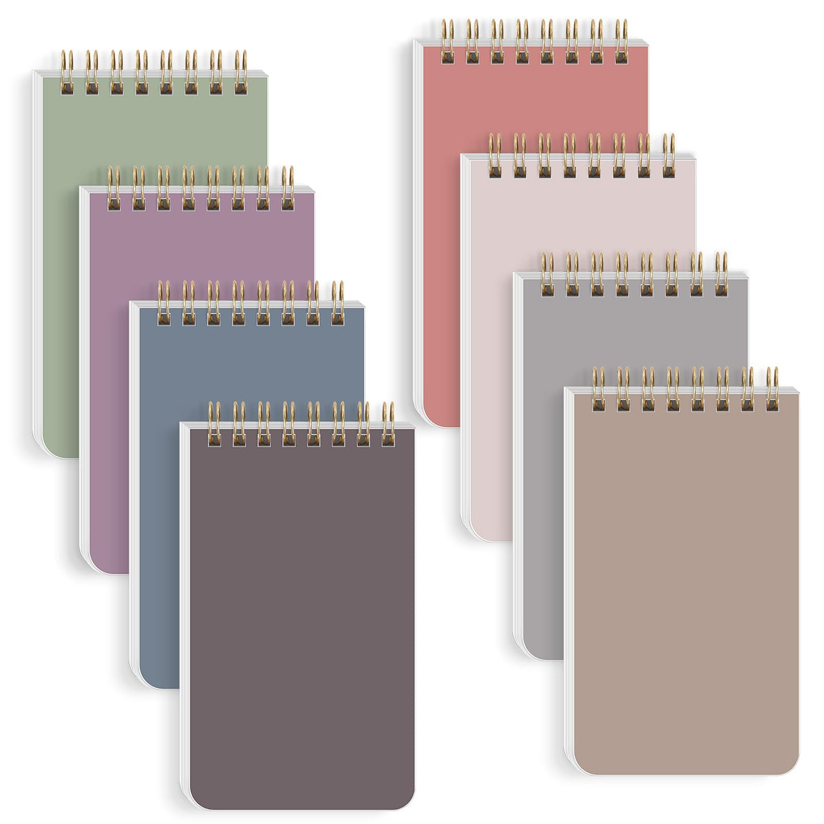 SKYDUE Small Notebooks, Cute 3x5 Pocket Notepads, Mini Spiral Notebook with Lined Pages Nursing School Essentials, School Office Supplies Set Of 8
