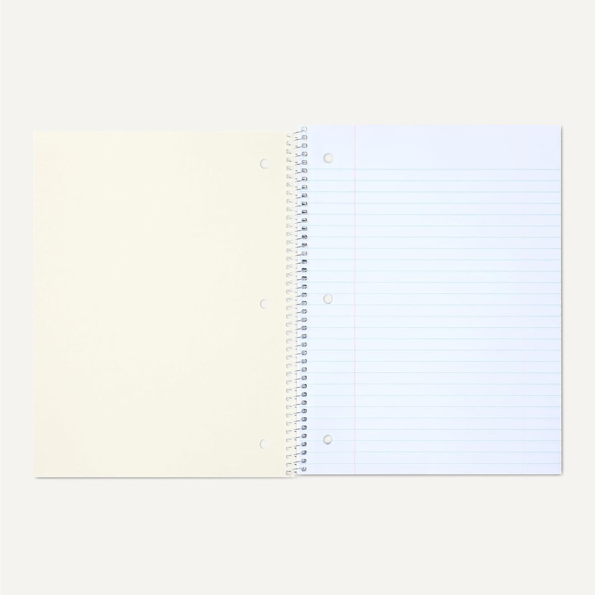 Amazon Basics Wide-Ruled Spiral Notebooks, 8" x 10-1/2", 70 Sheets, Black, 2-Pack