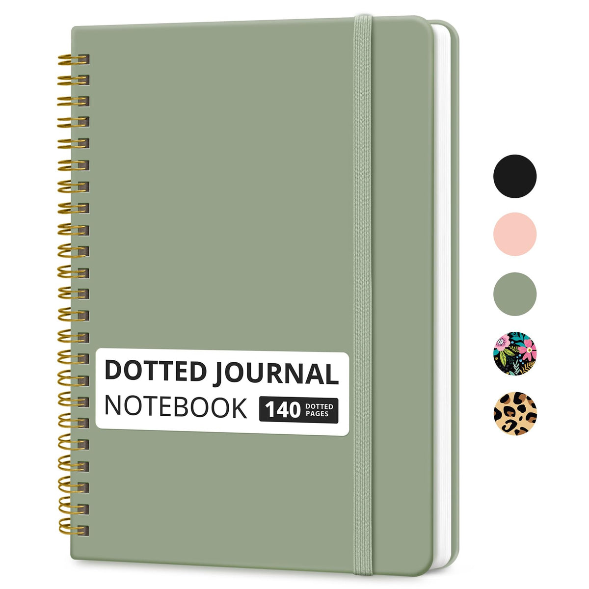 Taja Lined Spiral Notebook for Work, 5.7"x7.9" Spiral Journal College Ruled