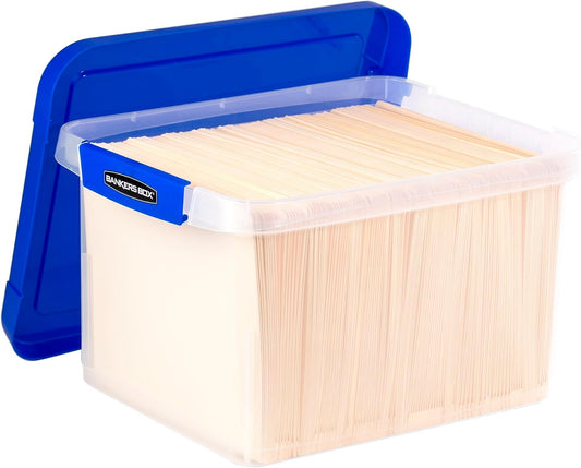 Bankers Box Heavy-Duty Plastic File Box, Letter/Legal