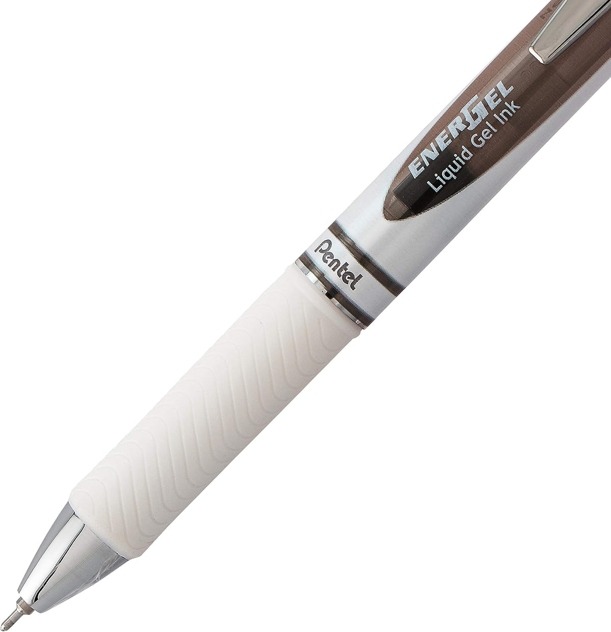 Pentel EnerGel Pearl RTX Retractable Liquid Gel Pen, (0.7mm), Medium Line, Needle Tip, Black Ink, Pack of 2 (BLN77WBP2A)