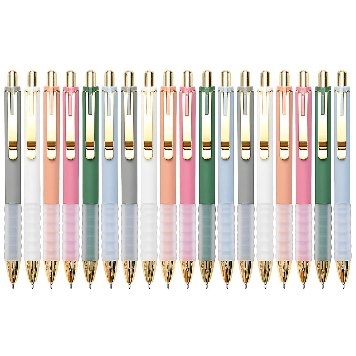Linbsunne Ballpoint Pens Black Medium Point 1mm with Super Soft Grip Ball Point Pen for Men Women Retractable(style2, 12 pcs)