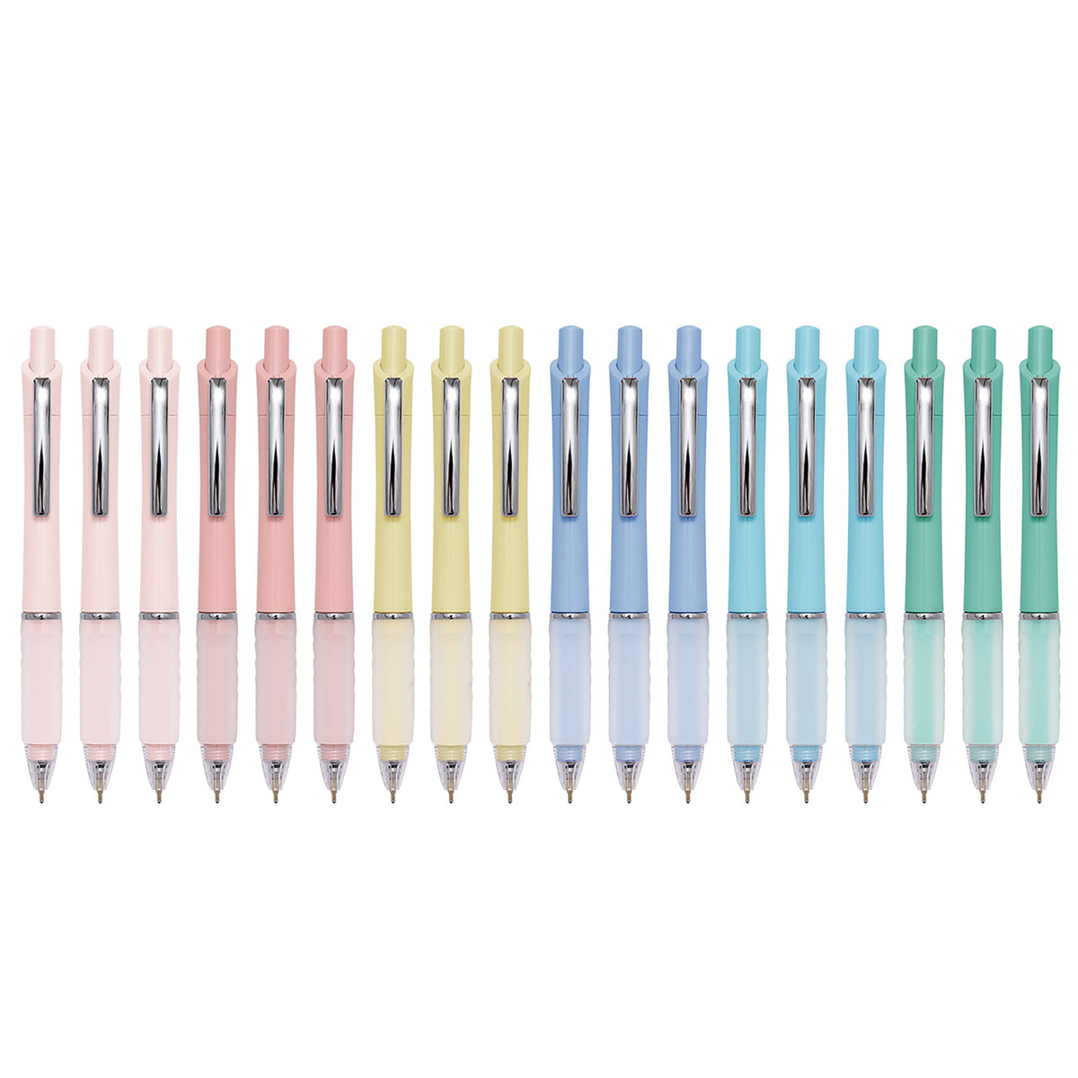 Aisibeiger Ballpoint Pens 1.0mm Medium Point Black Ink, 6 Pack