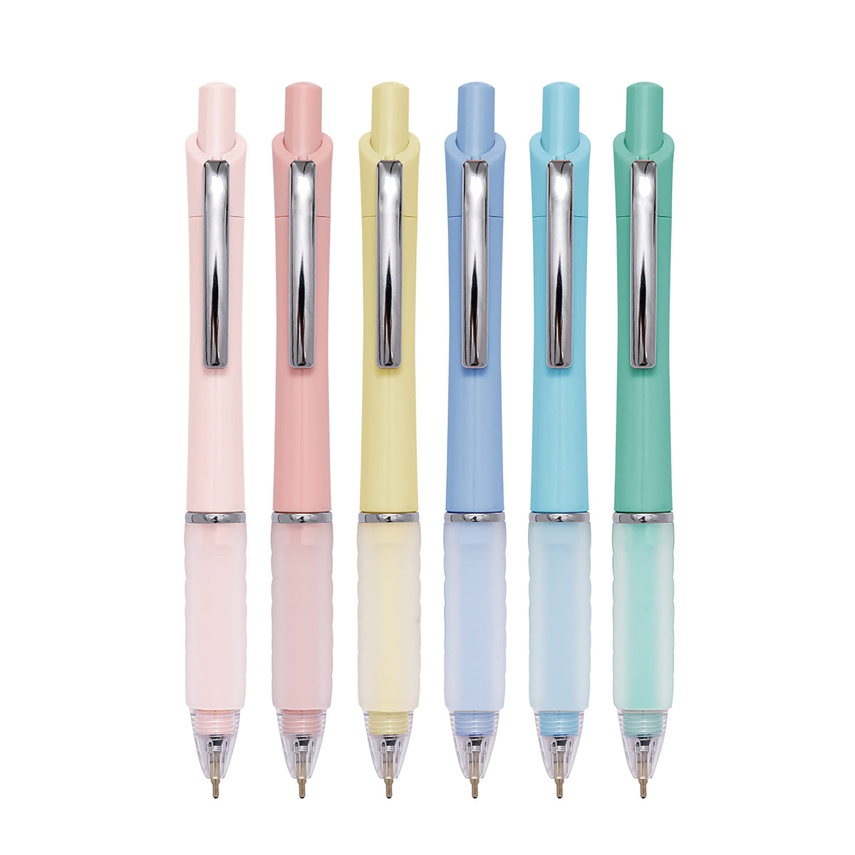 Aisibeiger Ballpoint Pens 1.0mm Medium Point Black Ink, 6 Pack