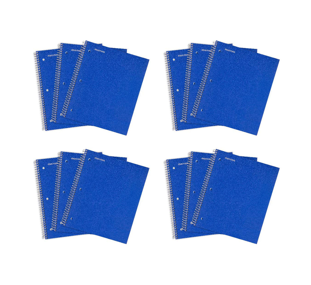 Mintra Office Durable Spiral Notebooks, 1 Subject, (Salmon, Sage Green, Lavender, Wide Ruled 3pk) - 100 Sheets, Poly Pocket, Moisture Resistant Cover, School, Office, Professional