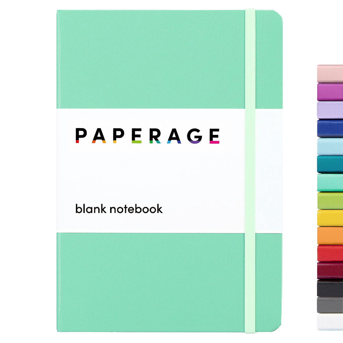 PAPERAGE Lined Journal Notebook, Hardcover Journal for Women & Men, 160 Pages, (5.6 in x 8 in), College Ruled Journaling Notebook for Work, School Supplies & Note Taking, (Green)