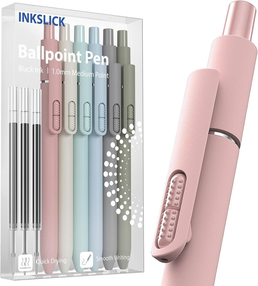 Ballpoint Pens 1mm Black Ink Smooth Writing Fidget Pen for Adults