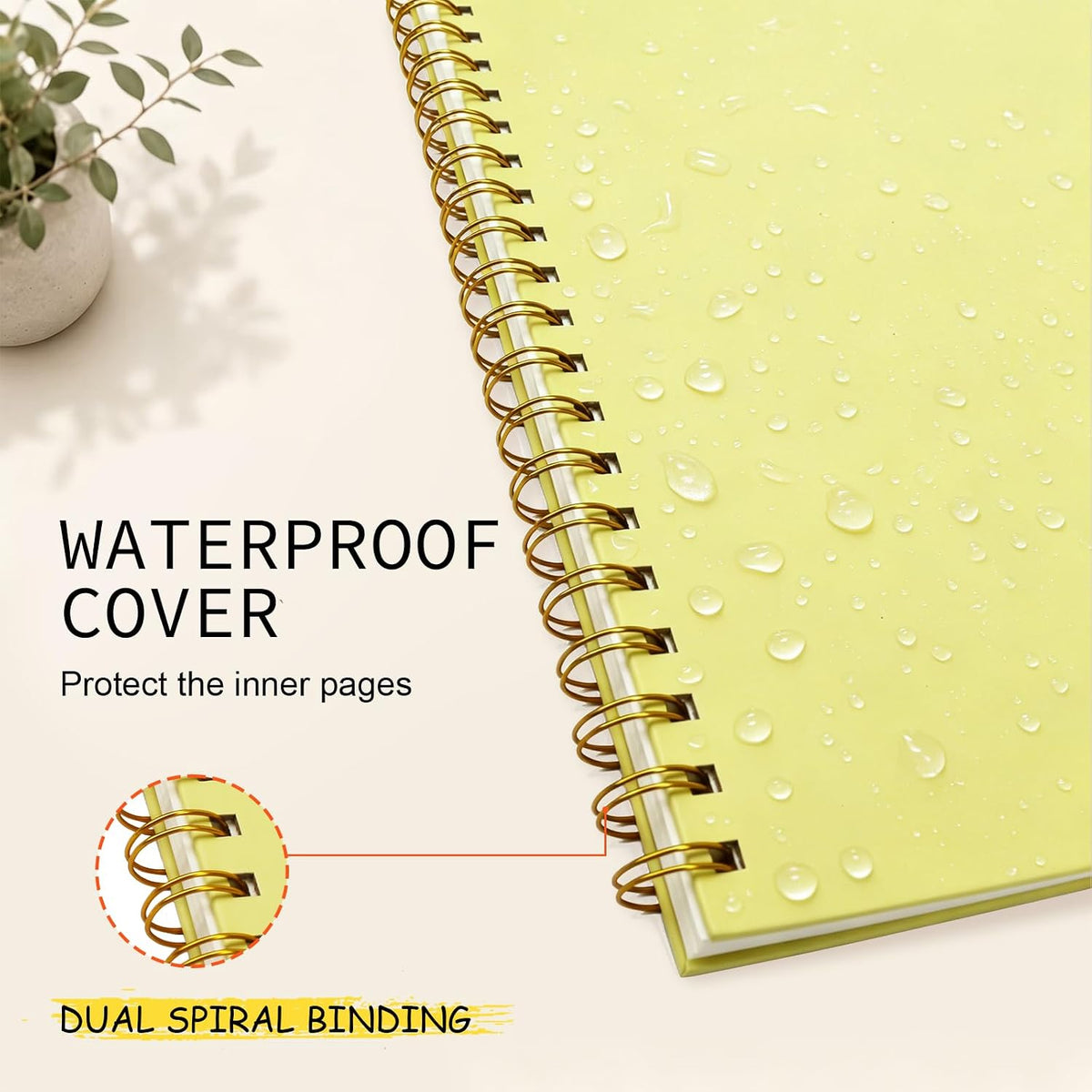 Spiral Notebook 8.5"x11" Hardcover College Ruled Journal 100GSM