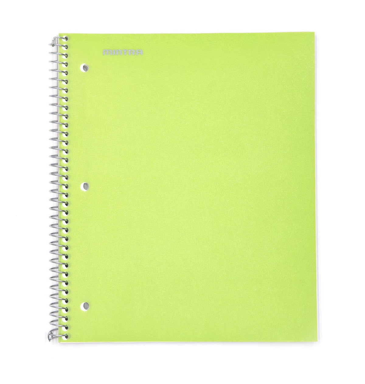 Mintra Office Durable Spiral Notebooks, 1 Subject, (Salmon, Sage Green, Lavender, Wide Ruled 3pk) - 100 Sheets, Poly Pocket, Moisture Resistant Cover, School, Office, Professional