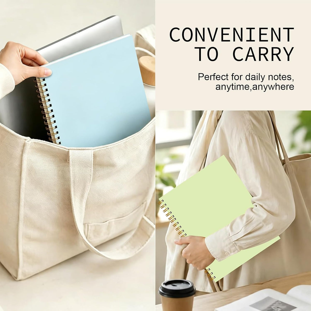 Spiral Notebook 8.5"x11" Hardcover College Ruled Journal 100GSM