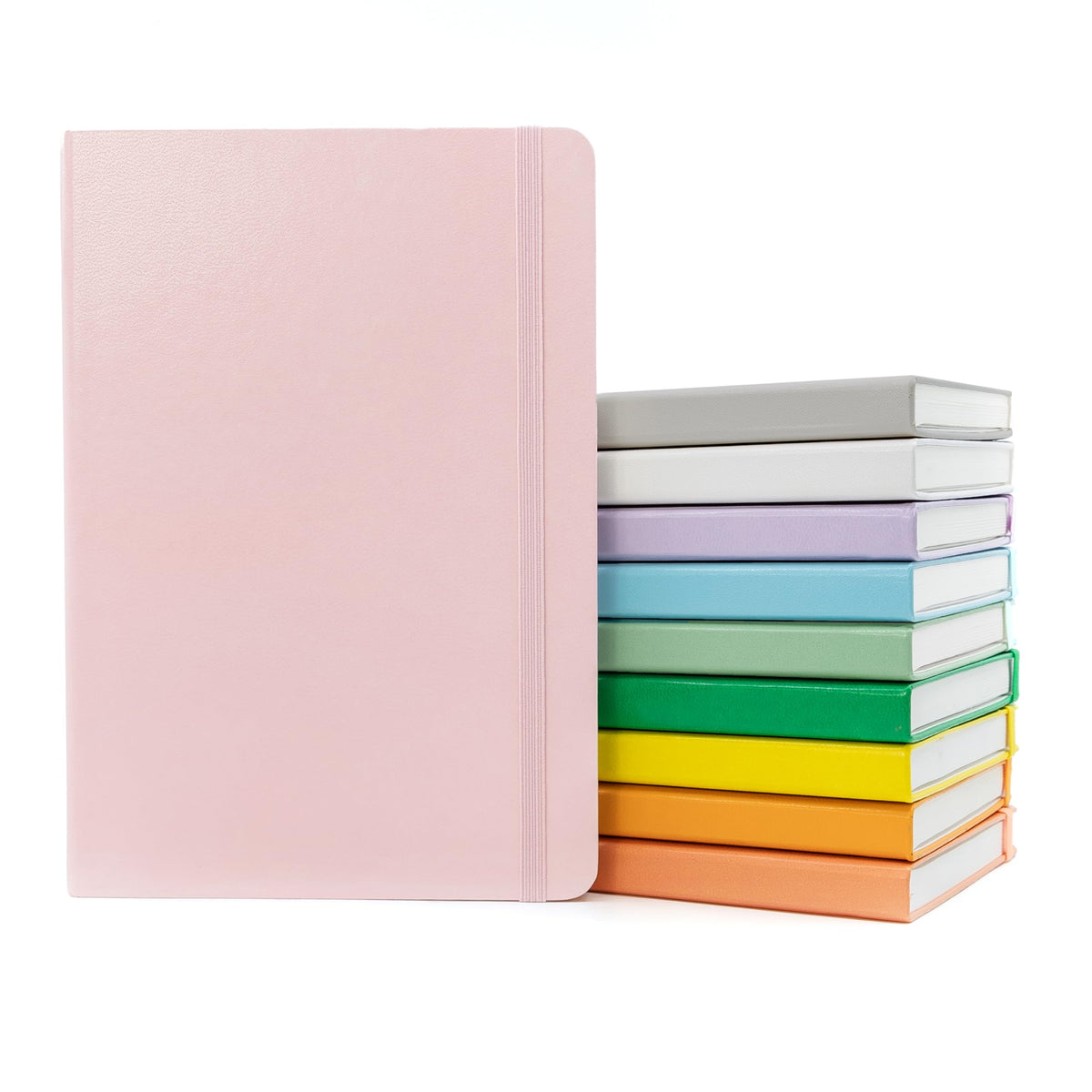PAPERAGE Lined Journal Notebook, Hardcover Journal for Women & Men, 160 Pages, (5.6 in x 8 in), College Ruled Journaling Notebook for Work, School Supplies & Note Taking, (Green)