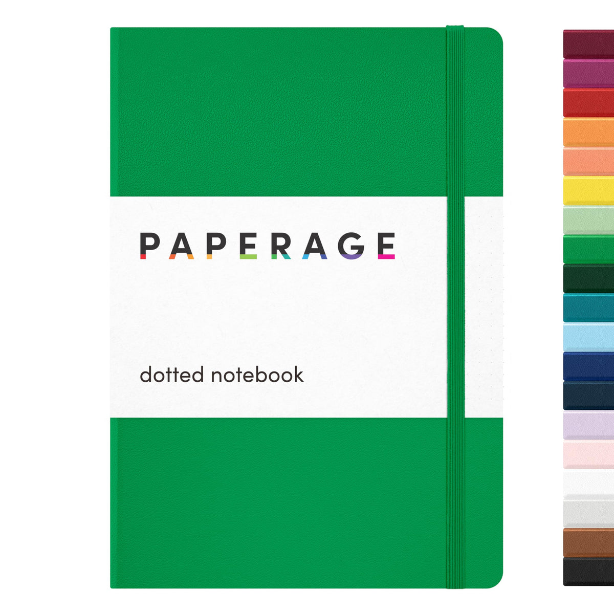 PAPERAGE Lined Journal Notebook, Hardcover Journal for Women & Men, 160 Pages, (5.6 in x 8 in), College Ruled Journaling Notebook for Work, School Supplies & Note Taking, (Green)