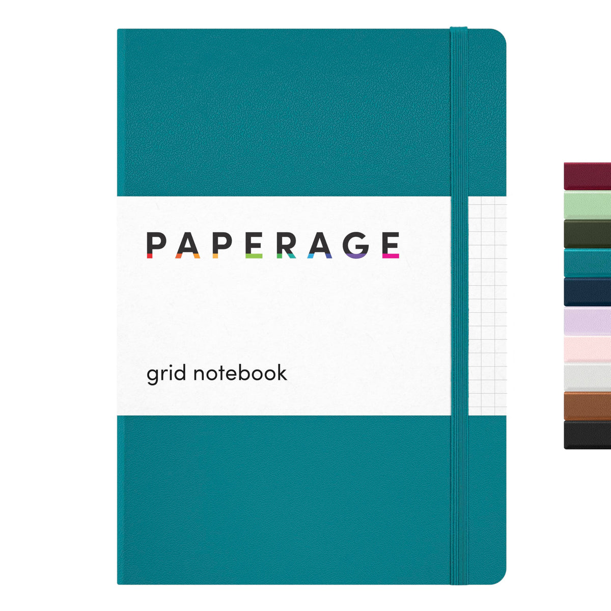 PAPERAGE Lined Journal Notebook, Hardcover Journal for Women & Men, 160 Pages, (5.6 in x 8 in), College Ruled Journaling Notebook for Work, School Supplies & Note Taking, (Green)