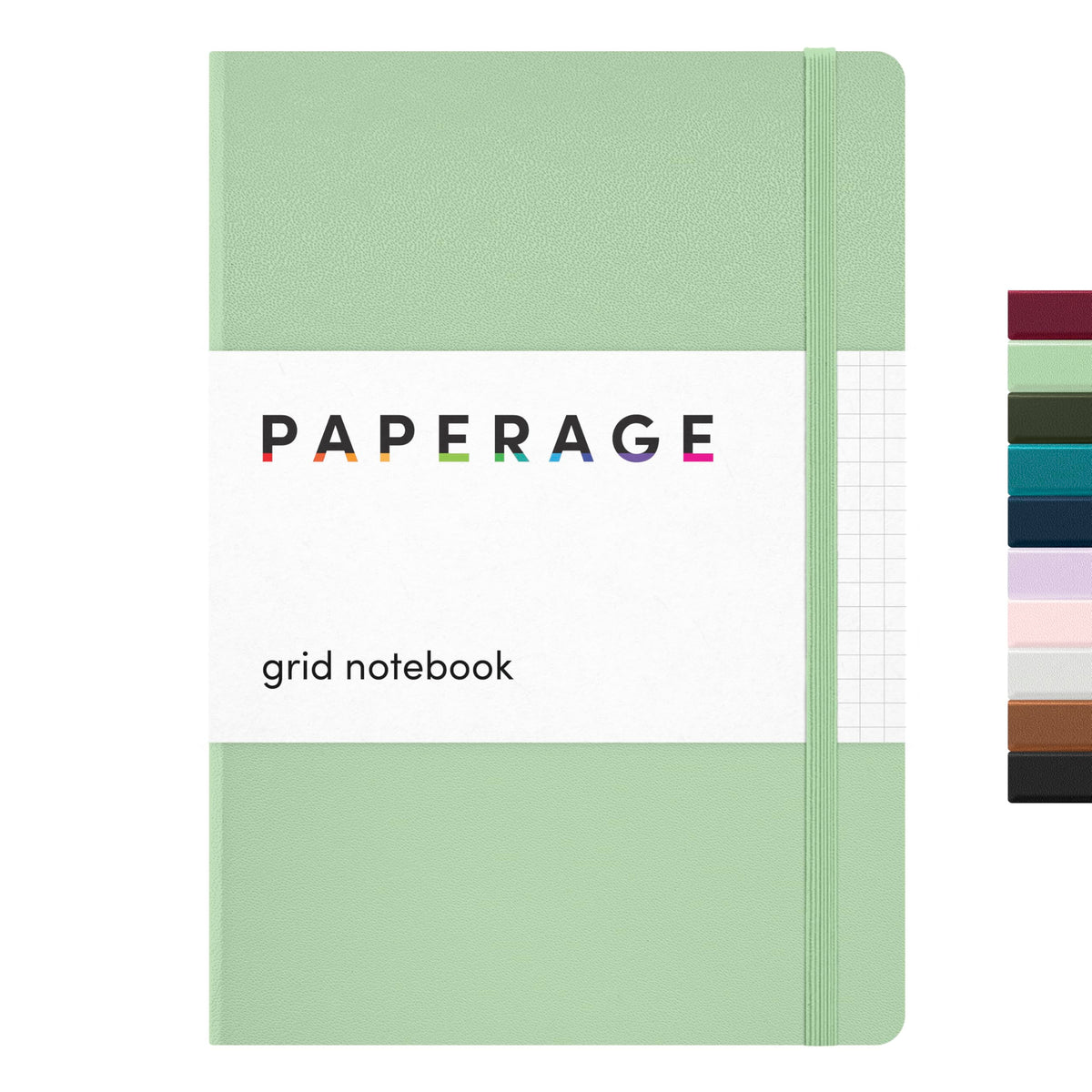 PAPERAGE Lined Journal Notebook, Hardcover Journal for Women & Men, 160 Pages, (5.6 in x 8 in), College Ruled Journaling Notebook for Work, School Supplies & Note Taking, (Green)