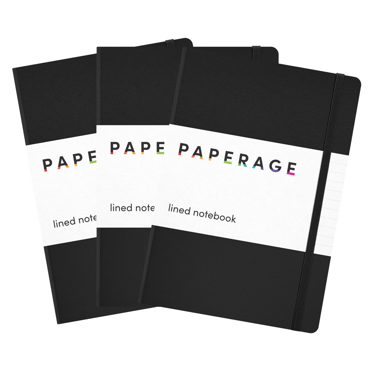 PAPERAGE Lined Journal Notebook, Hardcover Journal for Women & Men, 160 Pages, (5.6 in x 8 in), College Ruled Journaling Notebook for Work, School Supplies & Note Taking, (Green)