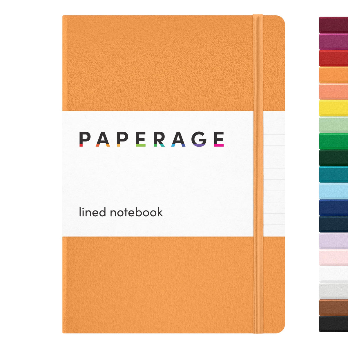 PAPERAGE Lined Journal Notebook, Hardcover Journal for Women & Men, 160 Pages, (5.6 in x 8 in), College Ruled Journaling Notebook for Work, School Supplies & Note Taking, (Green)