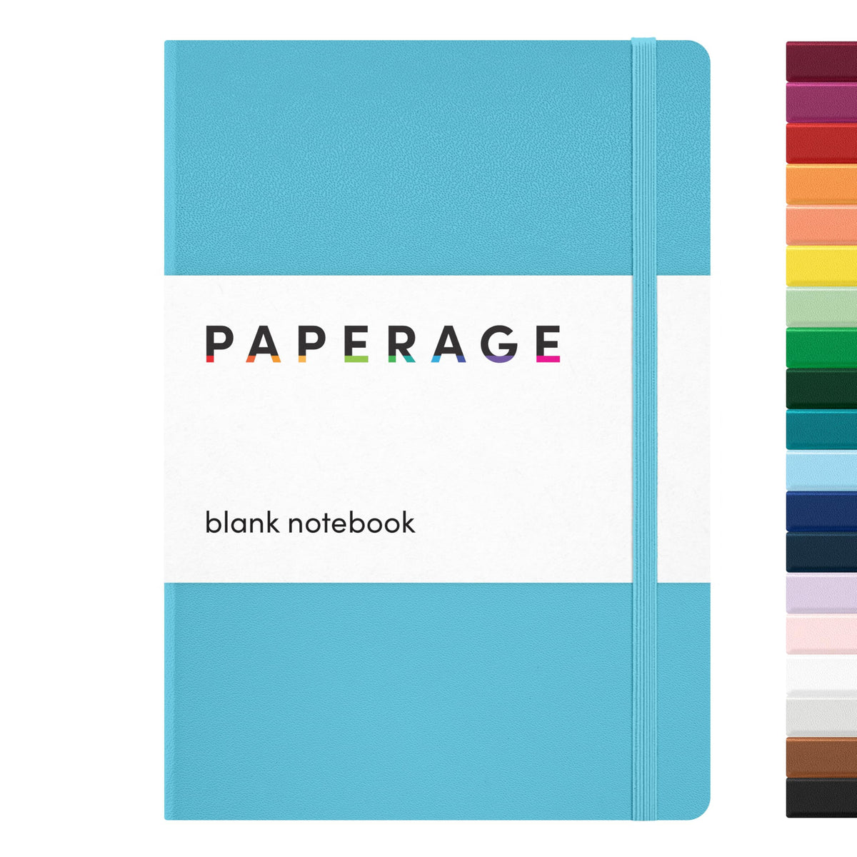 PAPERAGE Lined Journal Notebook, Hardcover Journal for Women & Men, 160 Pages, (5.6 in x 8 in), College Ruled Journaling Notebook for Work, School Supplies & Note Taking, (Green)