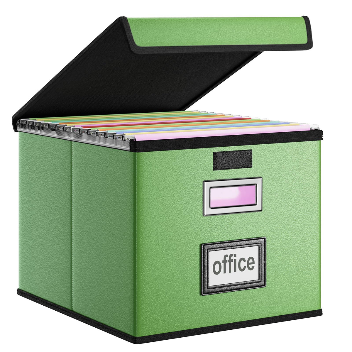 File Organizer Box with Lids, Collapsible File Folder Organizer
