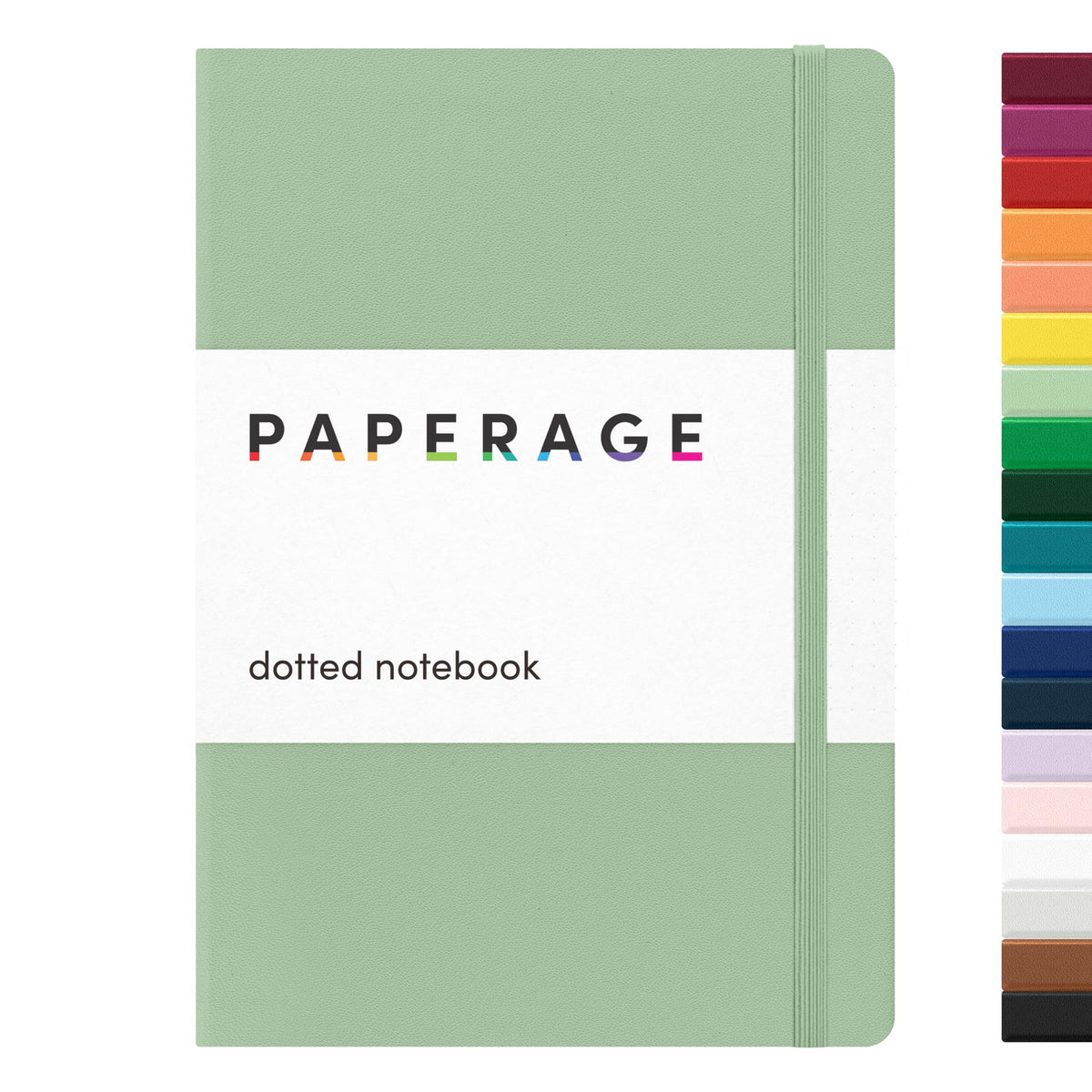 PAPERAGE Lined Journal Notebook, Hardcover Journal for Women & Men, 160 Pages, (5.6 in x 8 in), College Ruled Journaling Notebook for Work, School Supplies & Note Taking, (Green)
