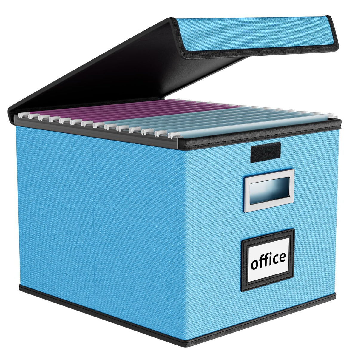 File Organizer Box with Lids, Collapsible File Folder Organizer