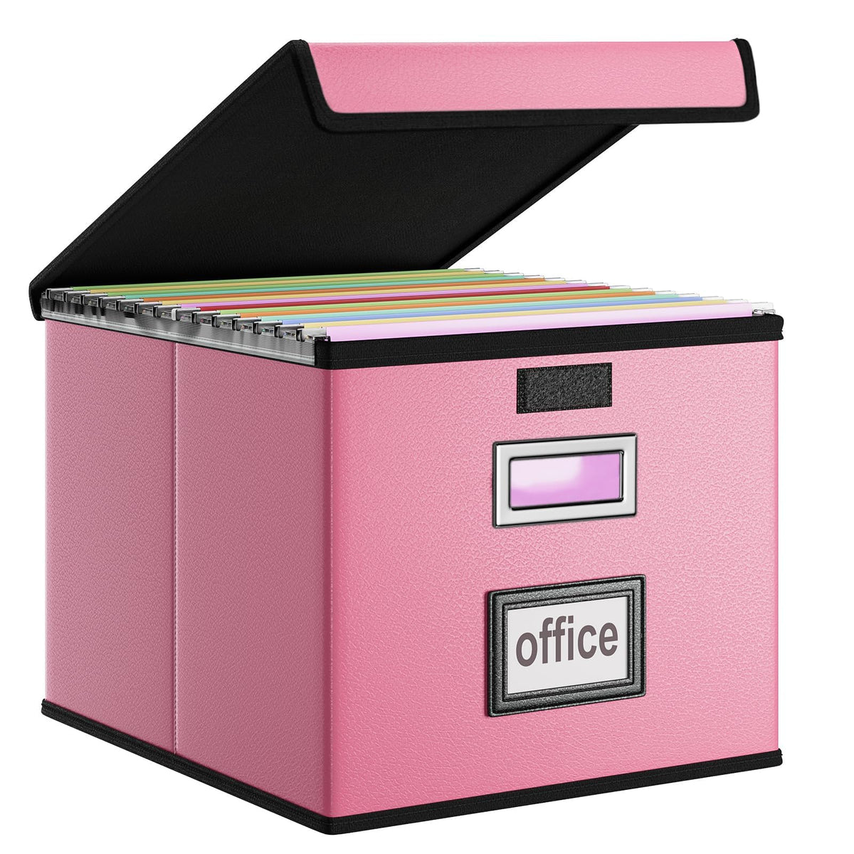 File Organizer Box with Lids, Collapsible File Folder Organizer