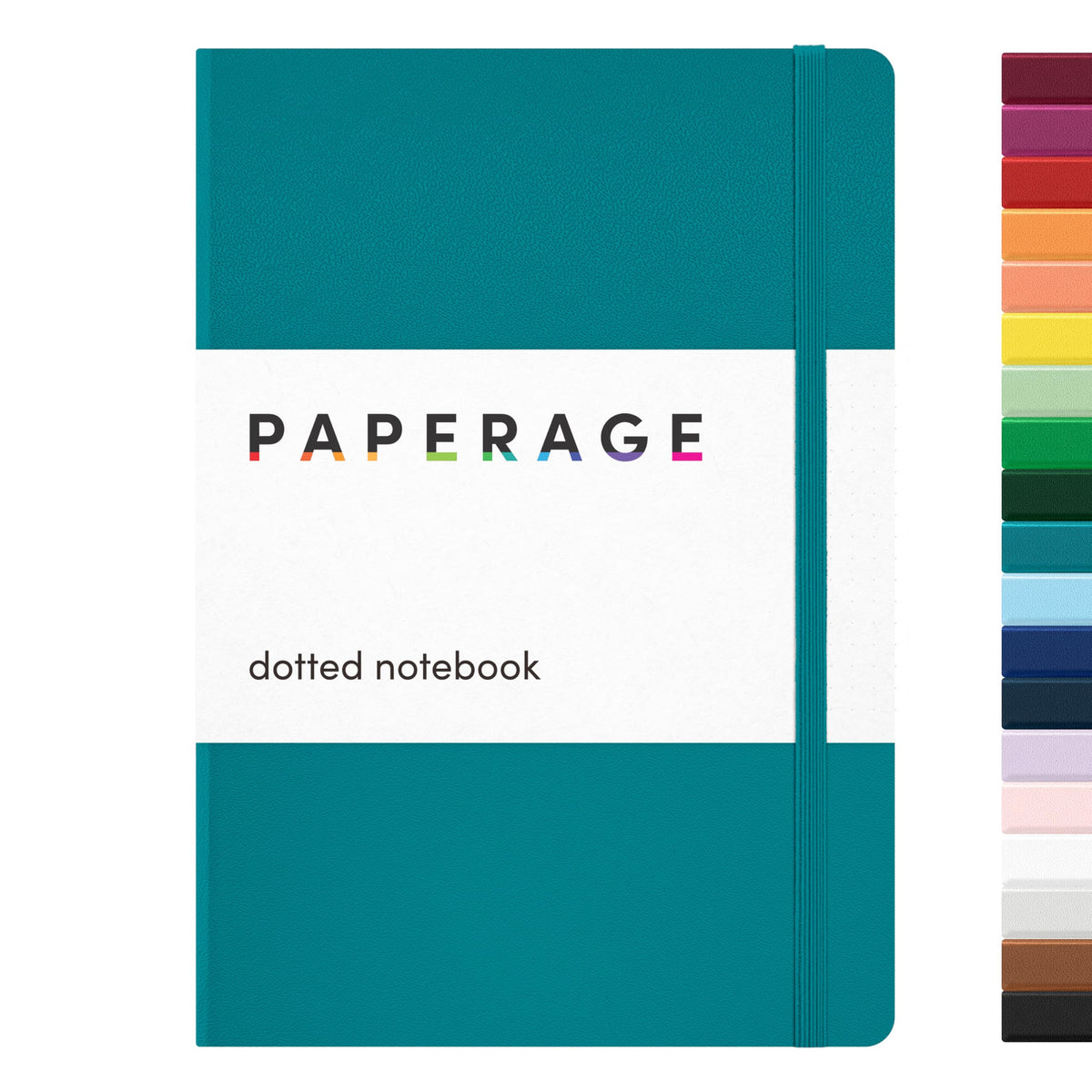 PAPERAGE Lined Journal Notebook, Hardcover Journal for Women & Men, 160 Pages, (5.6 in x 8 in), College Ruled Journaling Notebook for Work, School Supplies & Note Taking, (Green)