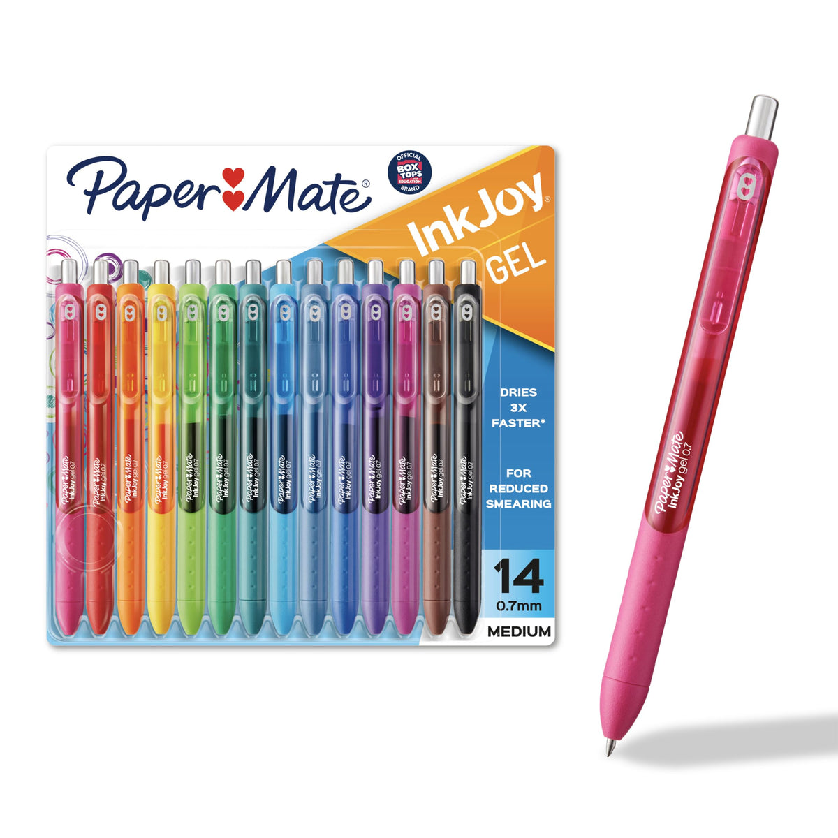 Paper Mate InkJoy Gel Pens, Medium Point, 10 Count - Teacher Supplies, Writing, Journaling, Back to School