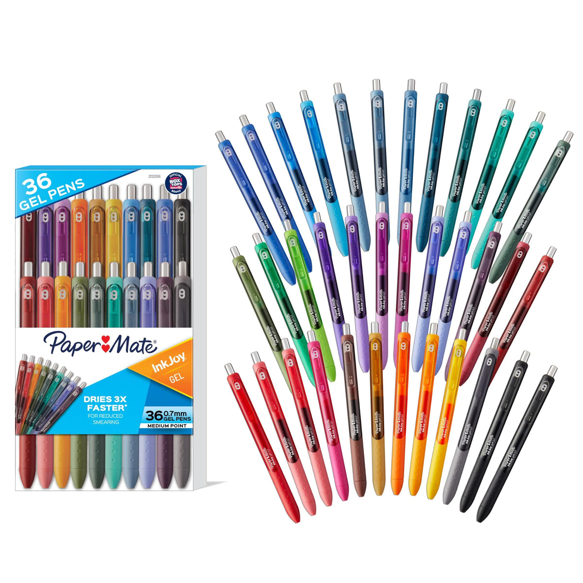 Paper Mate InkJoy Gel Pens, Medium Point, 10 Count - Teacher Supplies, Writing, Journaling, Back to School