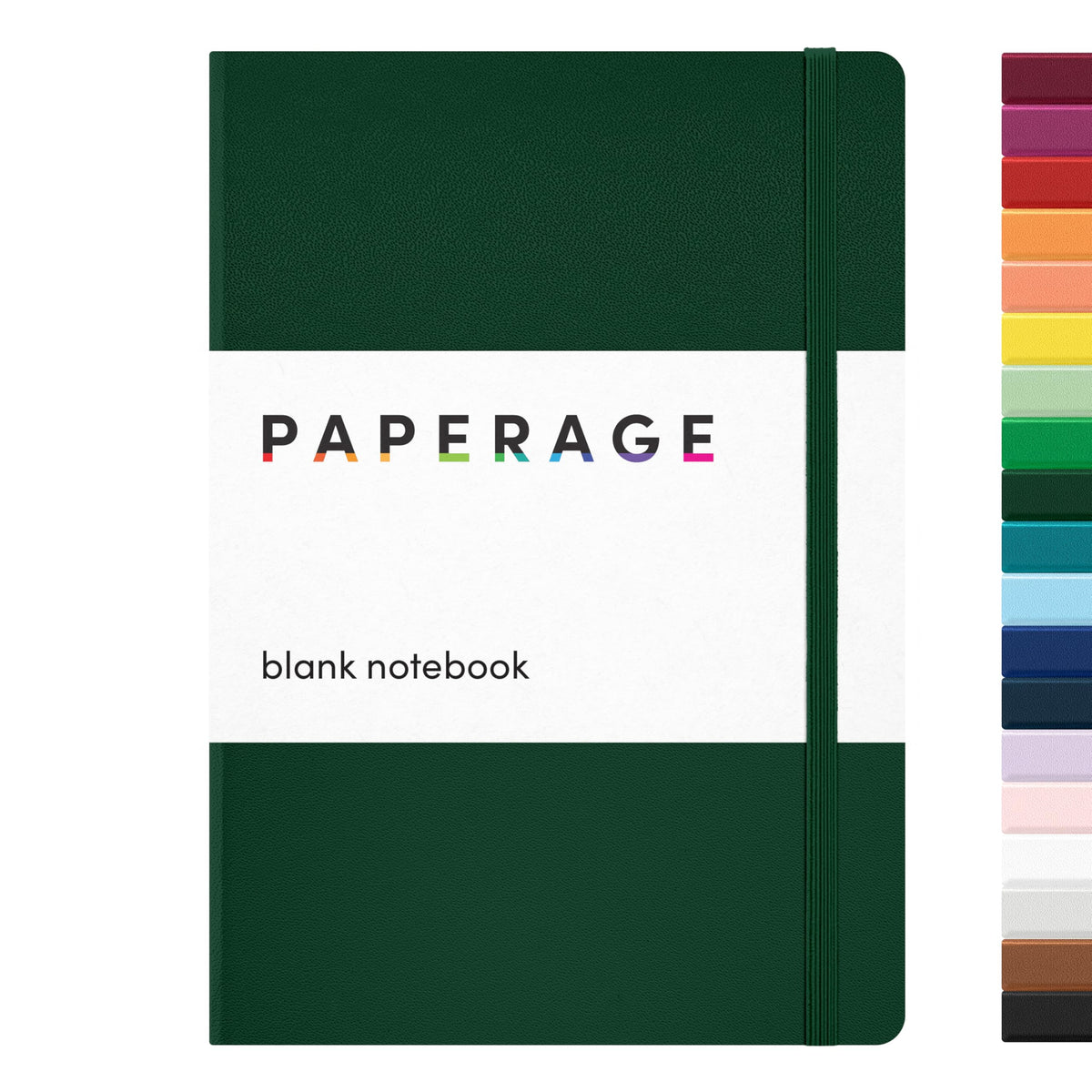 PAPERAGE Lined Journal Notebook, Hardcover Journal for Women & Men, 160 Pages, (5.6 in x 8 in), College Ruled Journaling Notebook for Work, School Supplies & Note Taking, (Green)