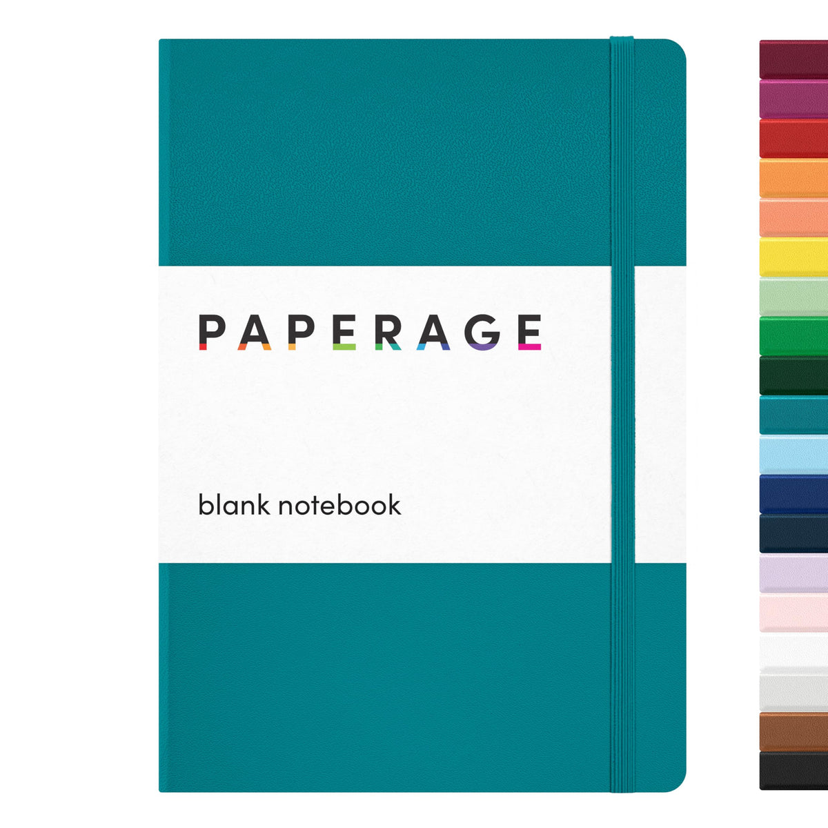 PAPERAGE Lined Journal Notebook, Hardcover Journal for Women & Men, 160 Pages, (5.6 in x 8 in), College Ruled Journaling Notebook for Work, School Supplies & Note Taking, (Green)