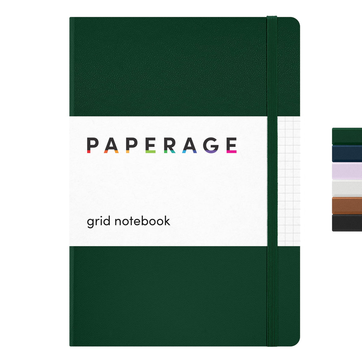 PAPERAGE Lined Journal Notebook, Hardcover Journal for Women & Men, 160 Pages, (5.6 in x 8 in), College Ruled Journaling Notebook for Work, School Supplies & Note Taking, (Green)