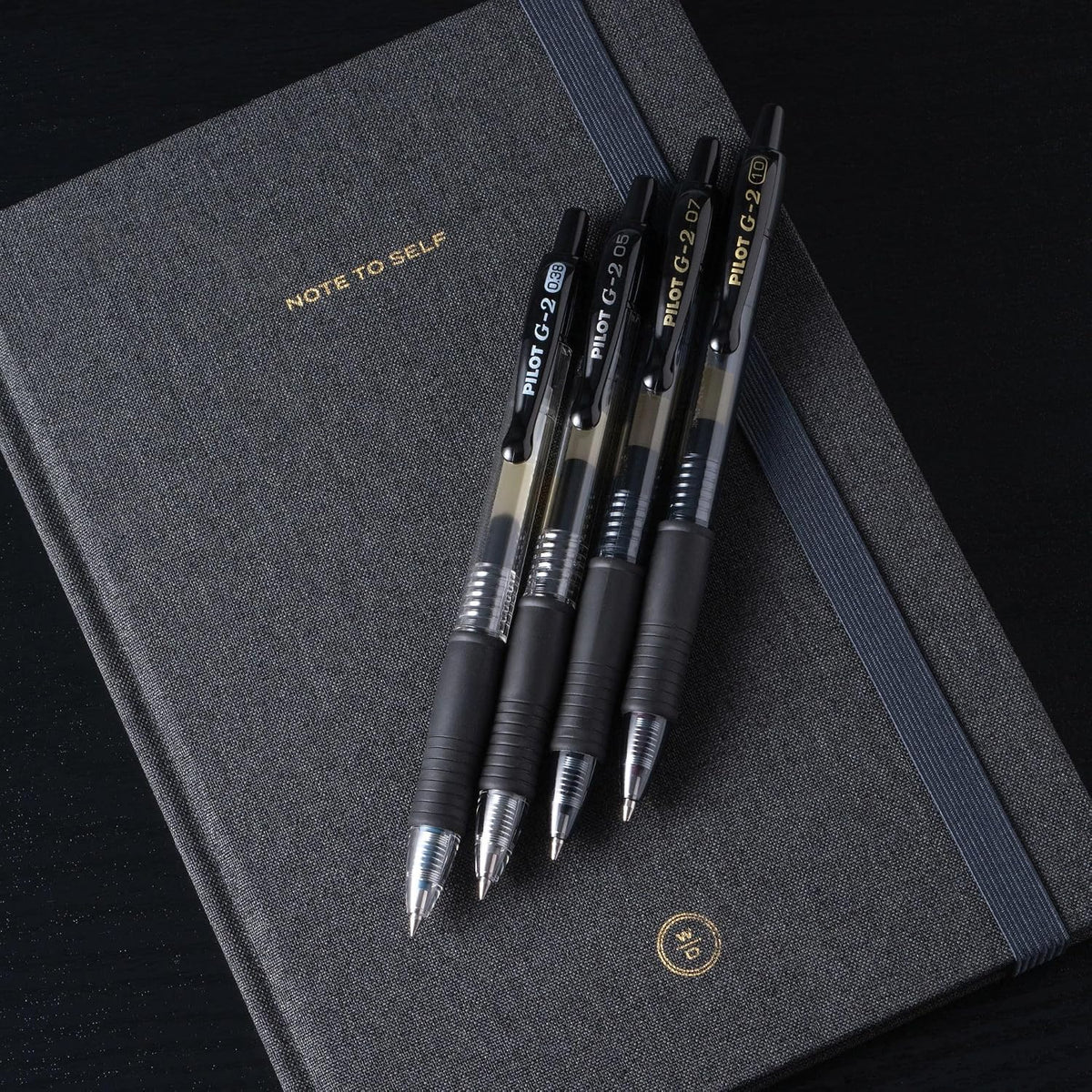 PILOT G2 Premium Gel Pens, Bold Point 1.0mm, Black Ink, 12-Pack